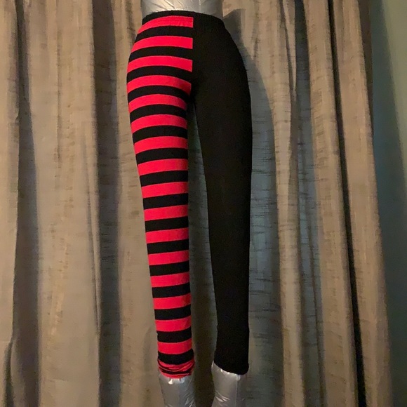 Dolls Kill Pants - Nation Of Misfits Split Pattern Leggings